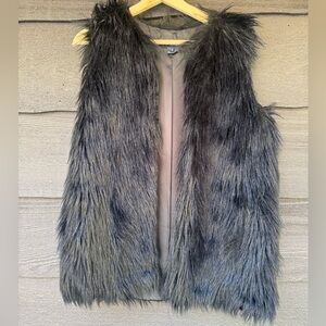 French Connection brand fake fur vest